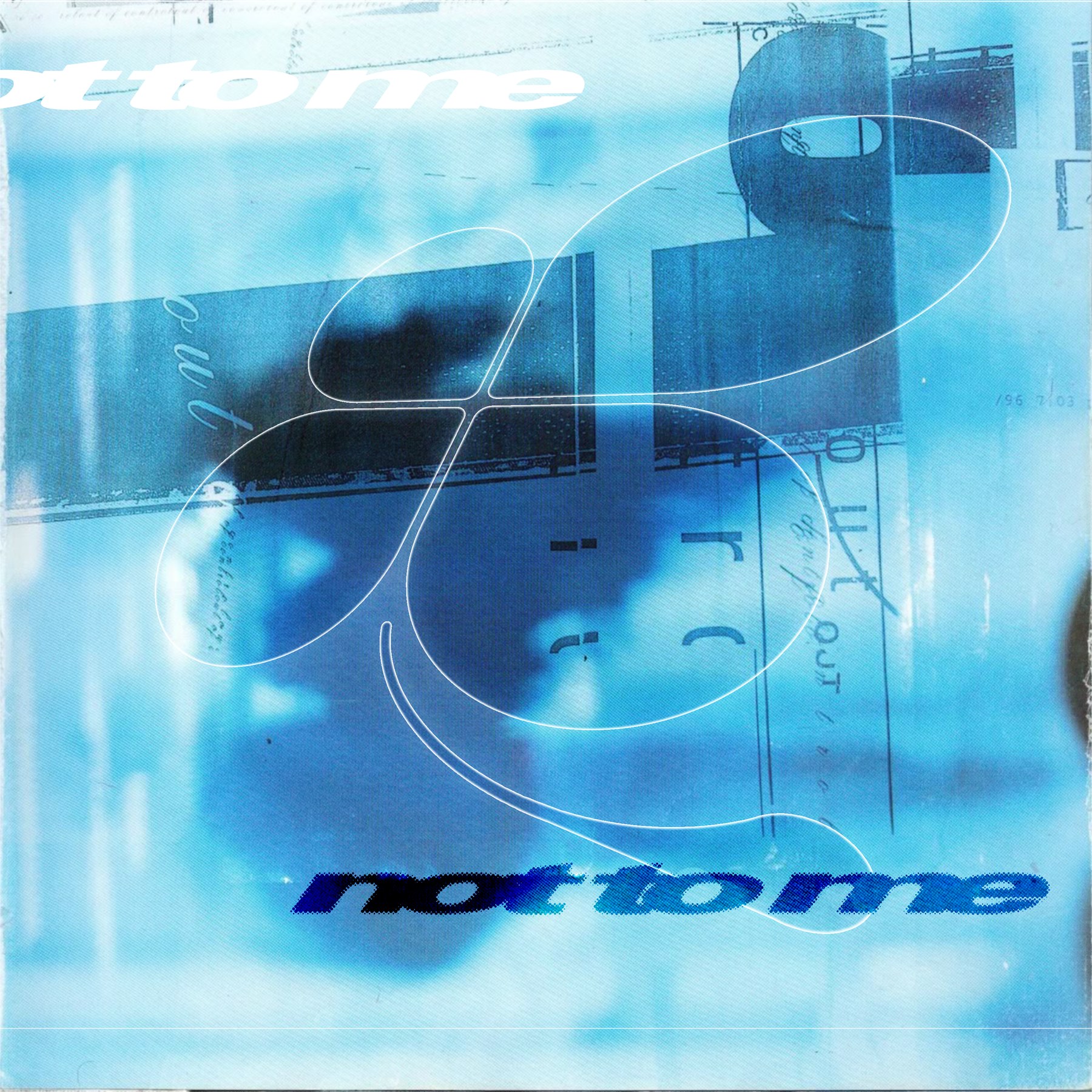 Not To Me. Lucky Lab single cover with vector clover and blueprint aesthetic.